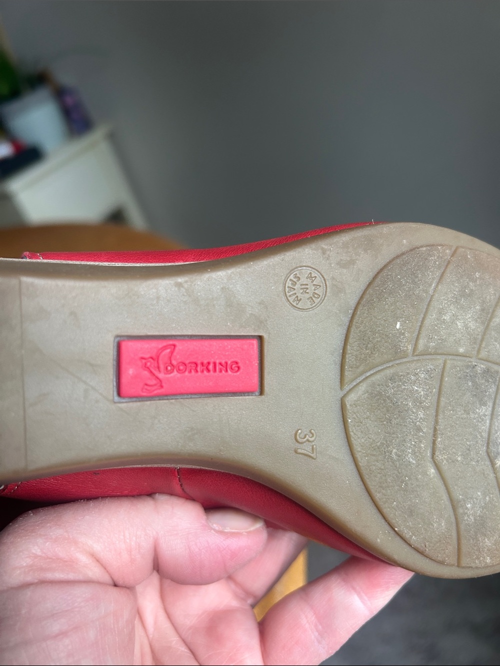 Dorking  women’s wedge sandal red size us7 /37 - Picture 6 of 10